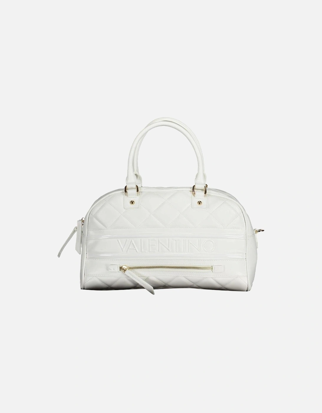 Two-Handle Bag with Adjustable Strap and Pockets Women - White, 4 of 3