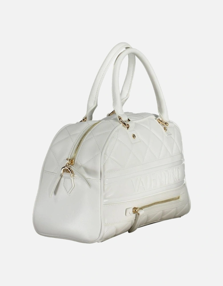 Two-Handle Bag with Adjustable Strap and Pockets Women - White