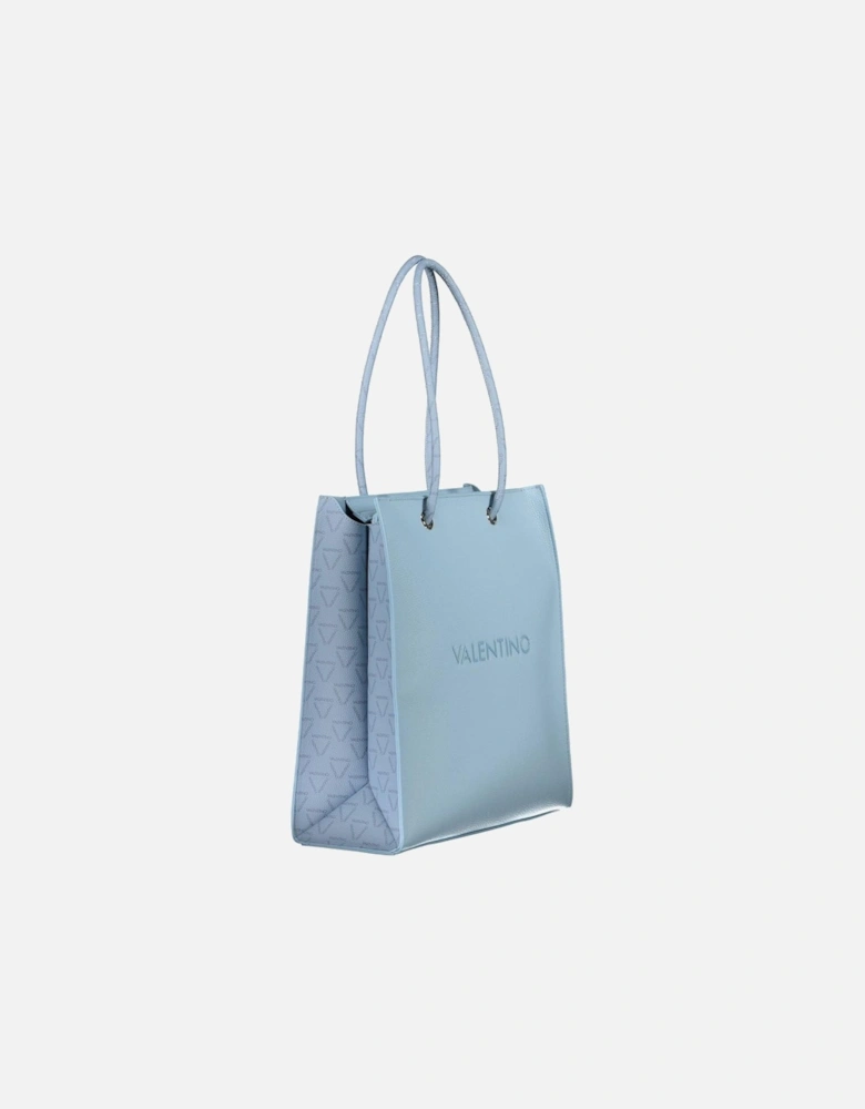 Contrasting Shoulder Bag with Inside Pocket Women - Blue Handbags