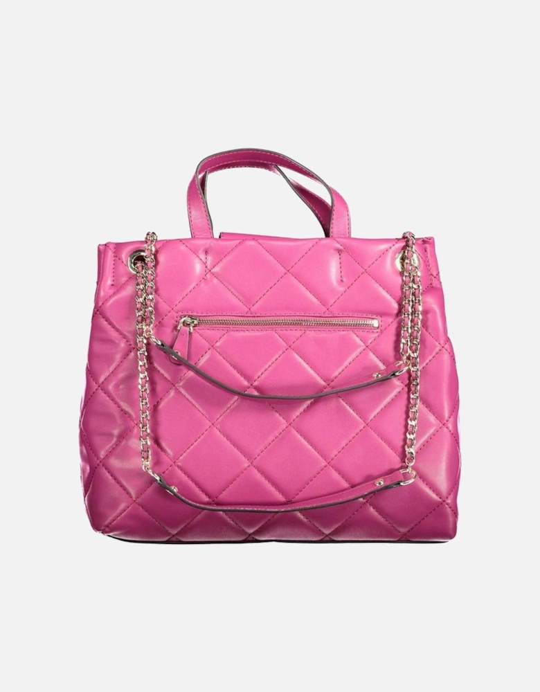 Chain Shoulder Bag with Multiple Compartments Women - Pink Handbags