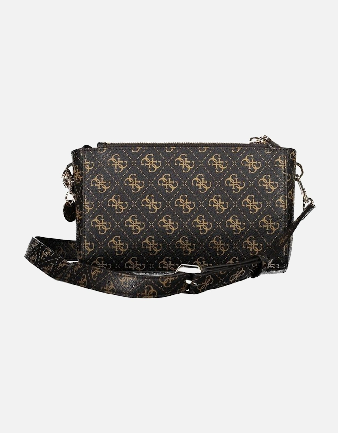 Adjustable Shoulder Bag with Contrasting Details Women - Brown