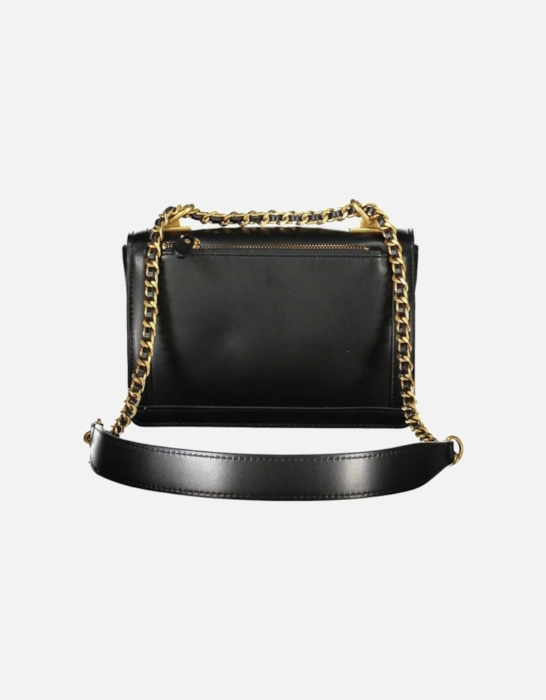 Chain Shoulder Bag with Multiple Compartments Women - Black Handbags
