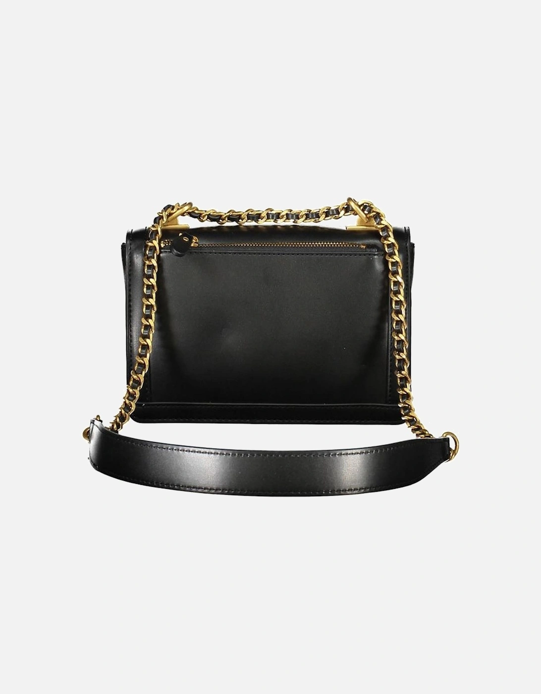 Chain Shoulder Bag with Multiple Compartments Women - Black Handbags