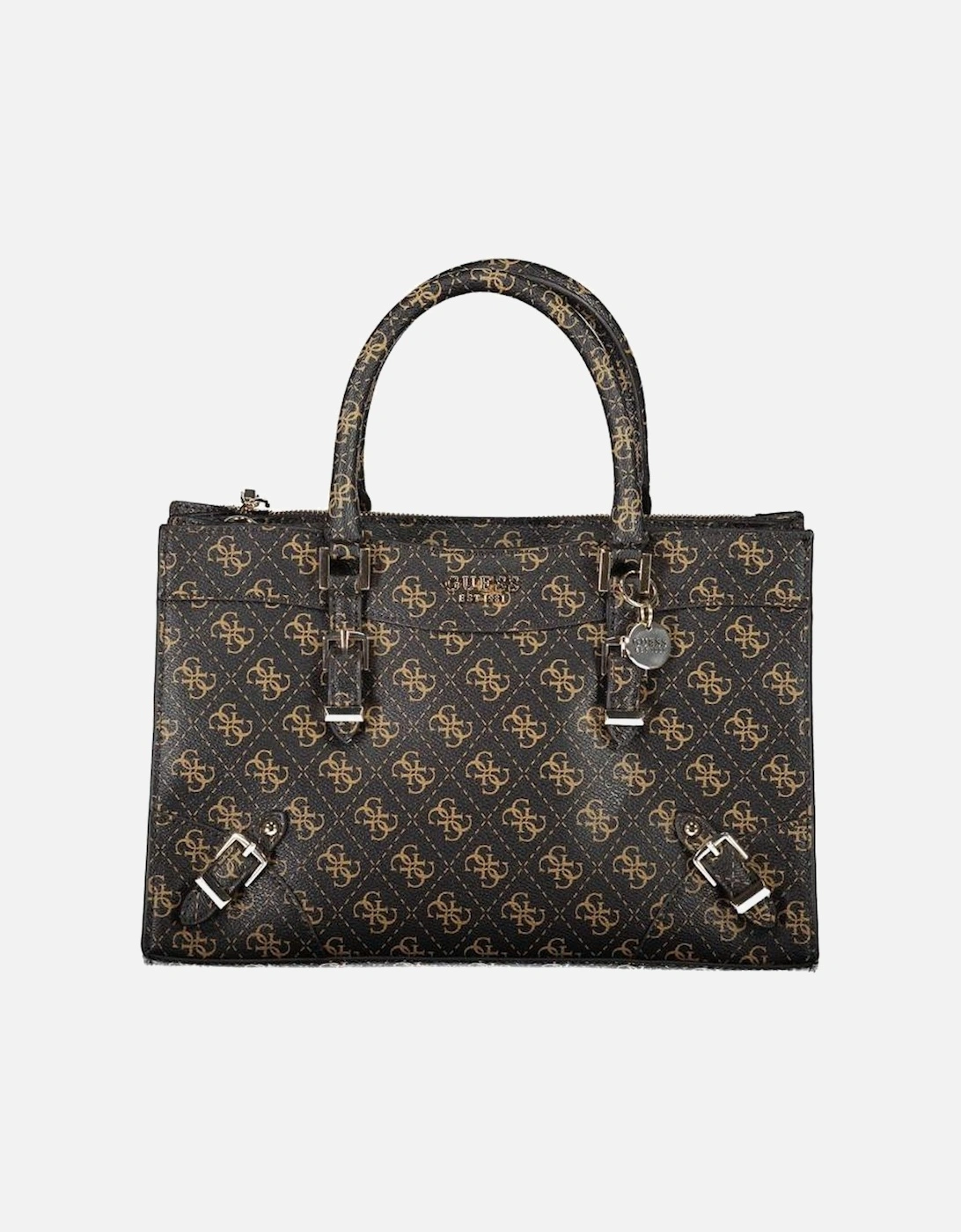 Bag with Two Handles and Multiple Compartments Women - Brown Handbags, 4 of 3