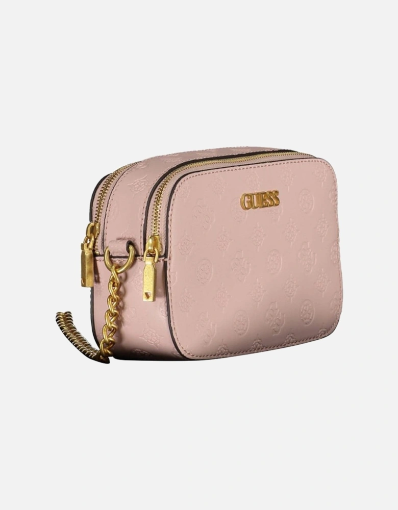 Chain Shoulder Bag with Multiple Compartments Women - Pink Handbags