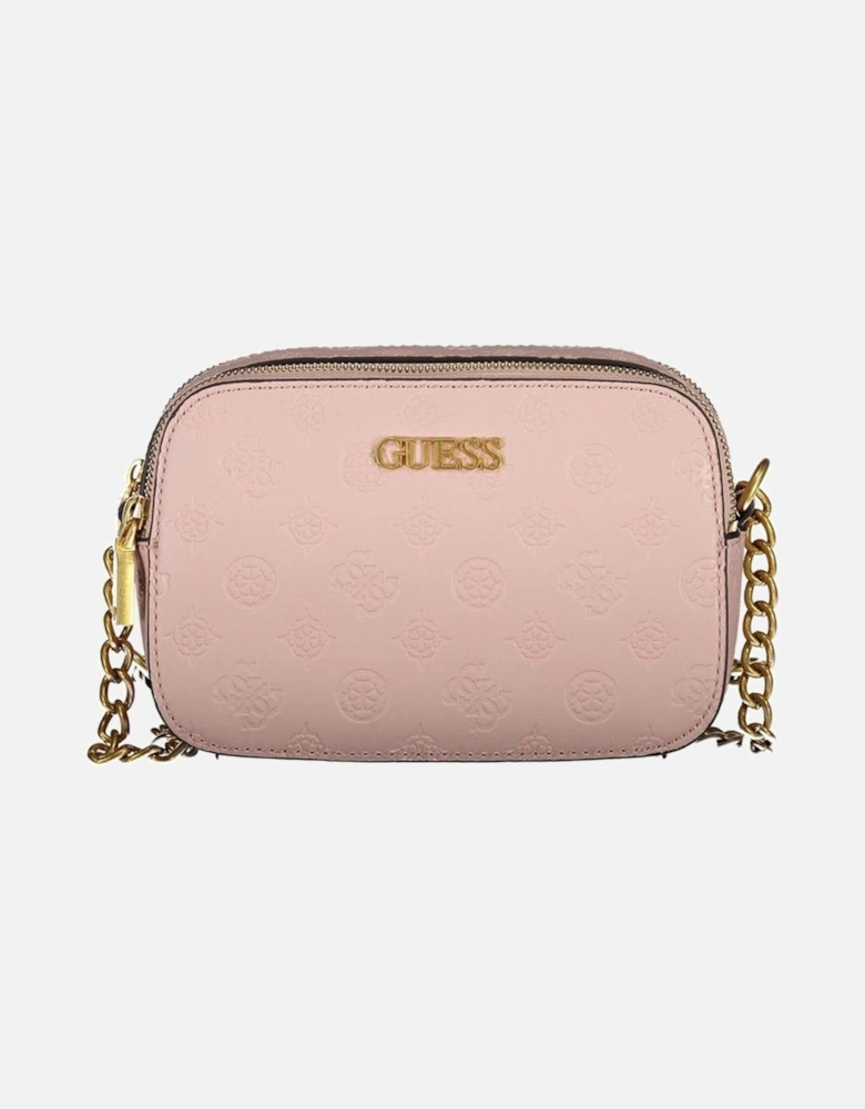 Chain Shoulder Bag with Multiple Compartments Women - Pink Handbags