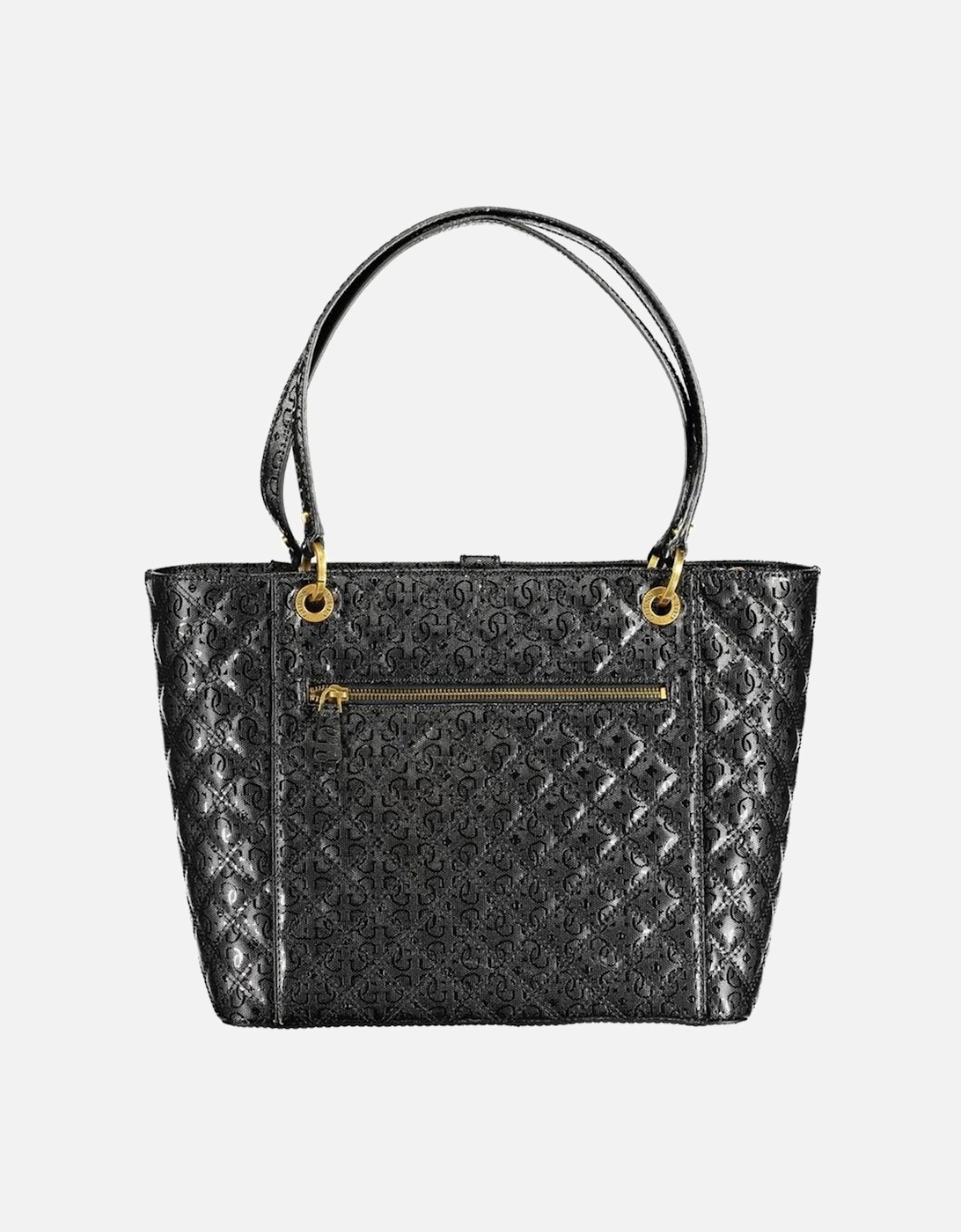 Zip Closure Shoulder Bag with External and Internal Pockets Women -