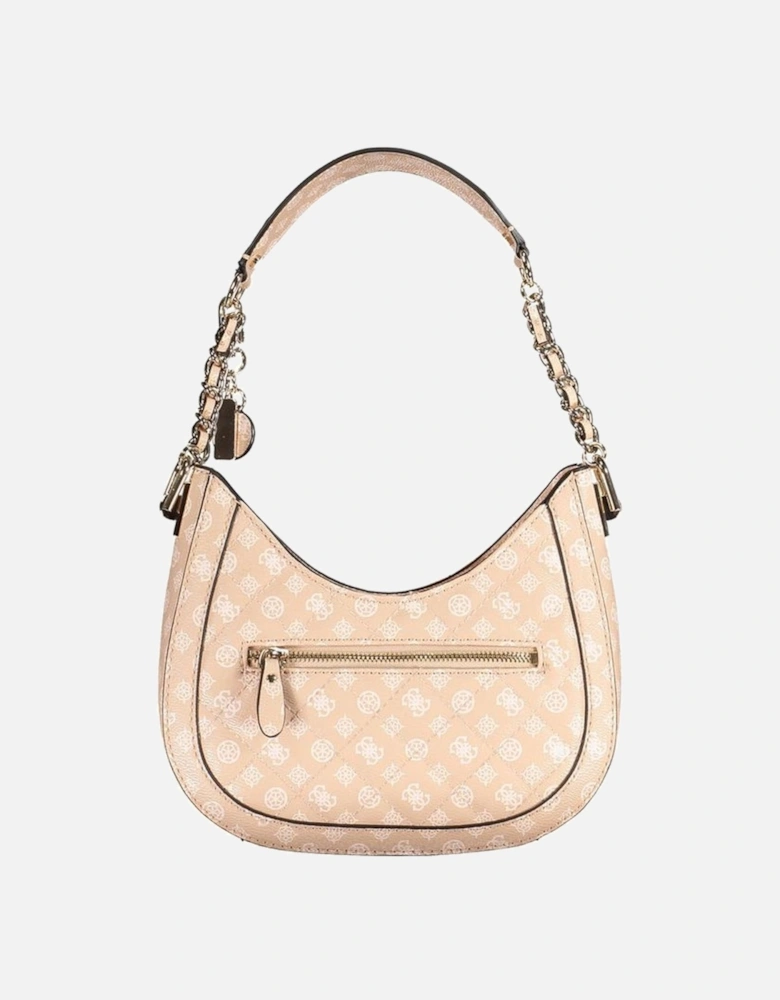 Shoulder Bag with External and Internal Pockets Women - Pink Handbags