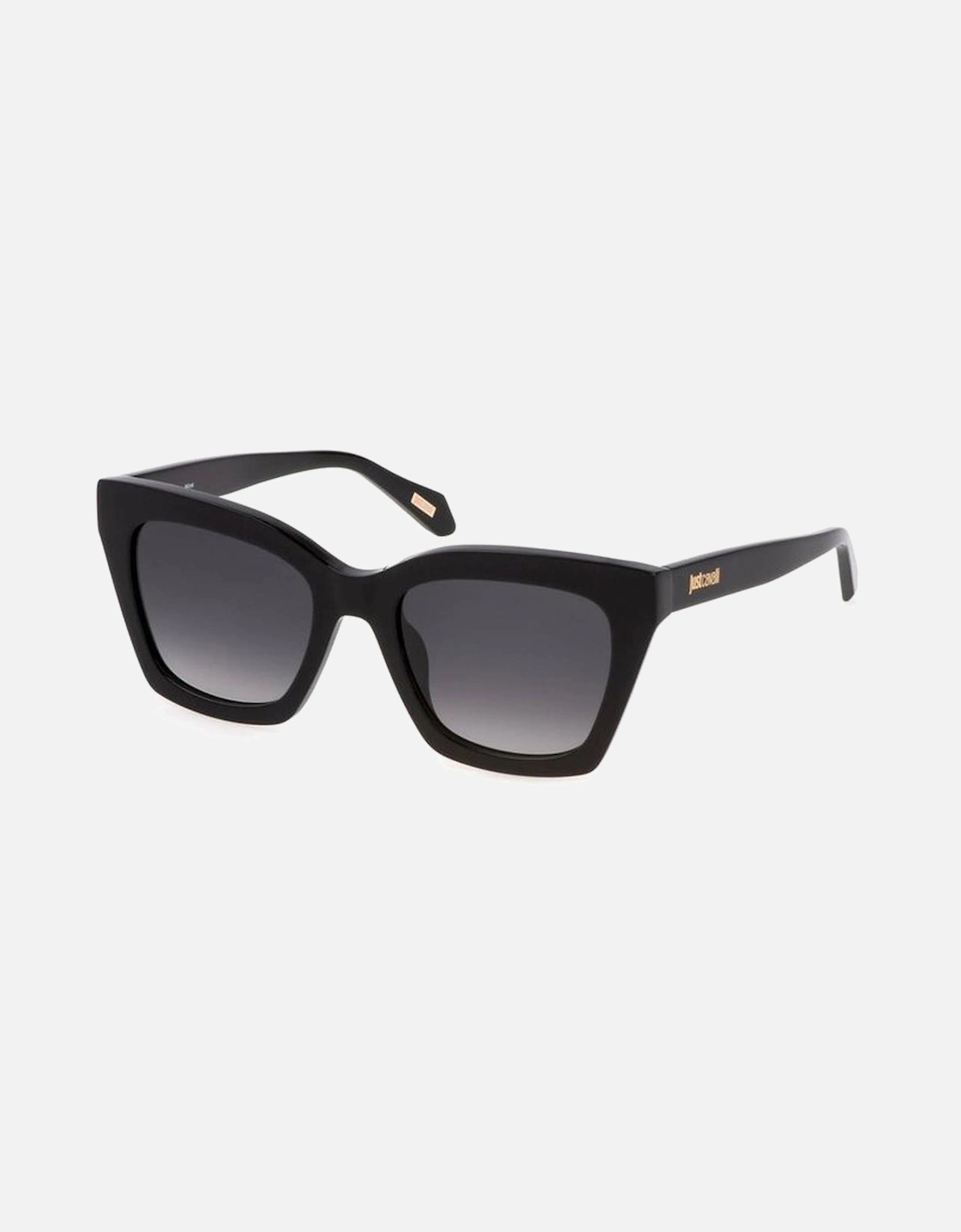 Square Plastic Frame Sunglasses with Smoke Lens Women - Black, 2 of 1