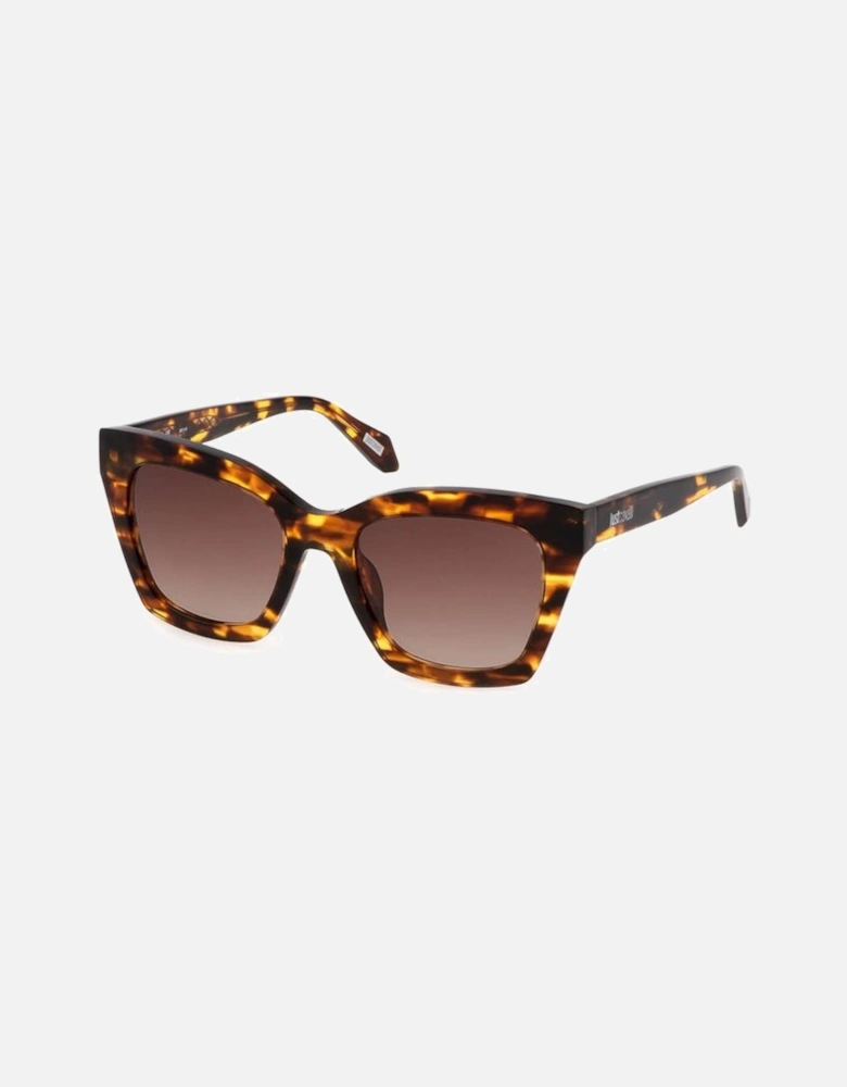 Square Lens Sunglasses with Contrasting Details Women - Brown