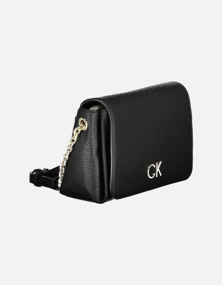 Adjustable Shoulder Bag with Contrasting Details Women - Black