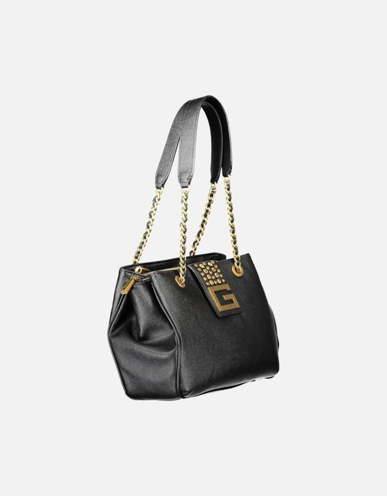 Shoulder Bag with Multiple Compartments Women - Black Handbags