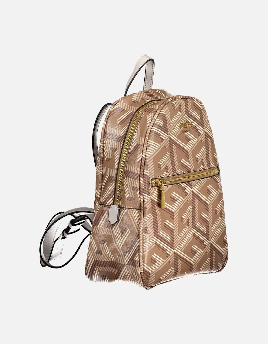 Backpack with Adjustable Straps and Multiple Pockets Women - Brown