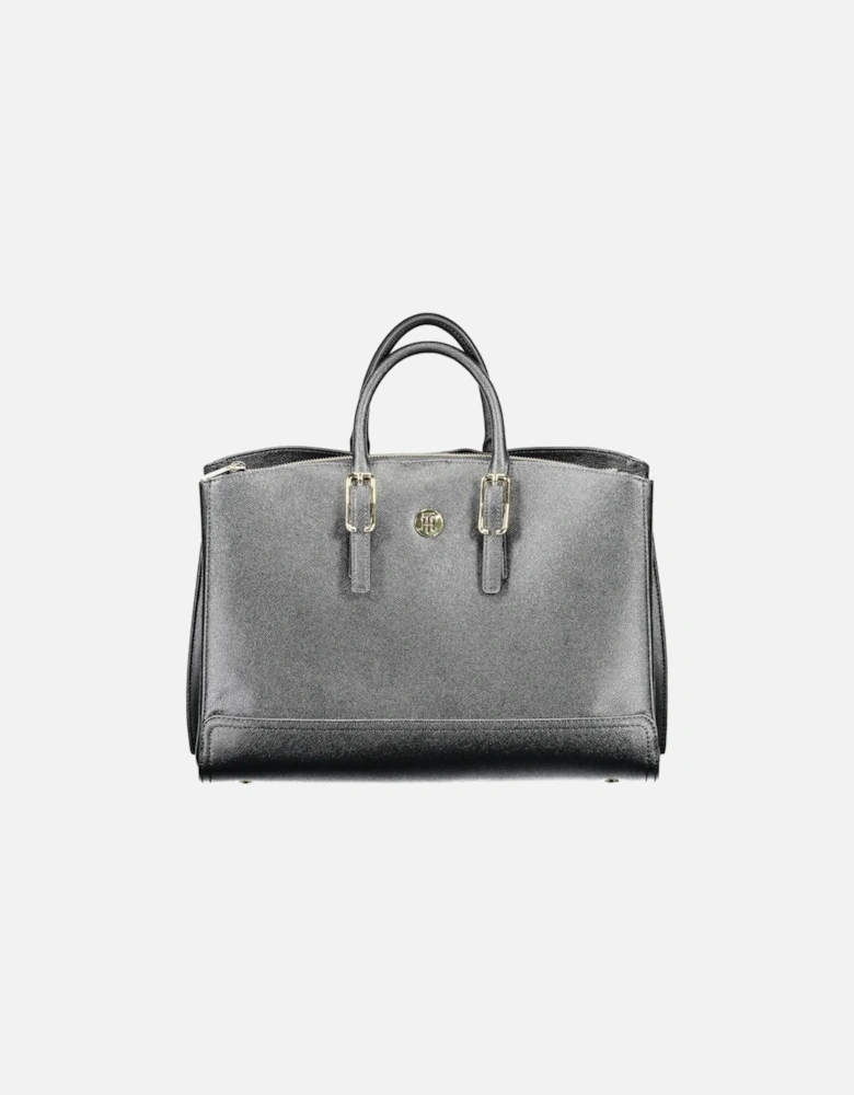 Bag with Handles and Adjustable Strap Women - Black Handbags