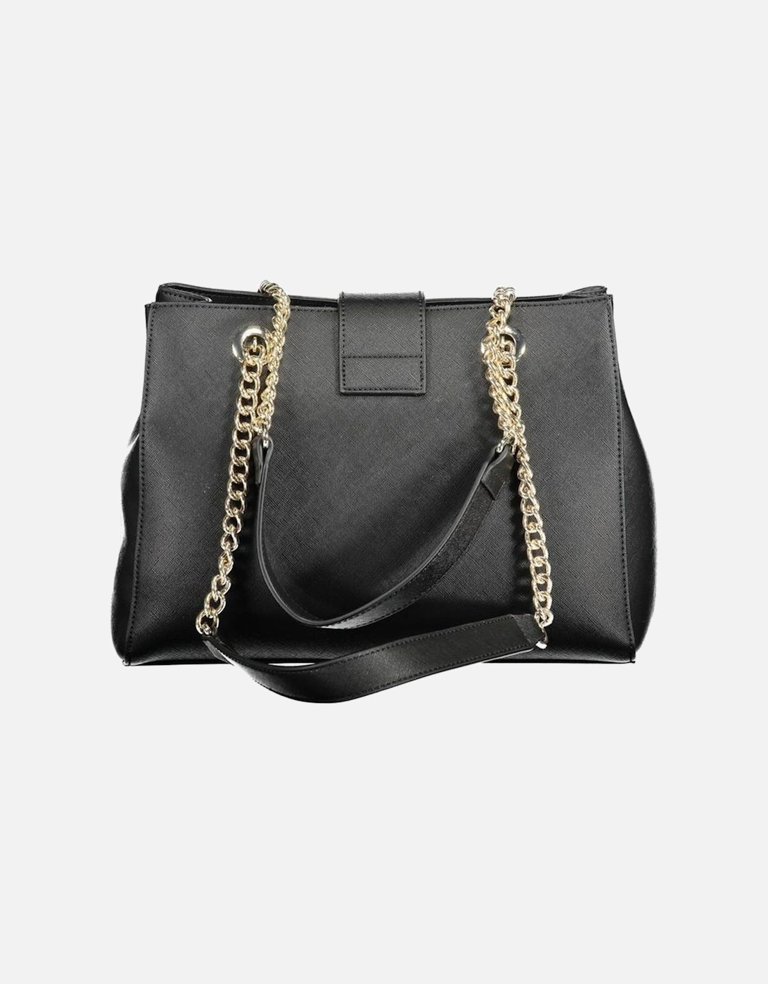 Chain Shoulder Bag with Multiple Compartments Women - Black Handbags