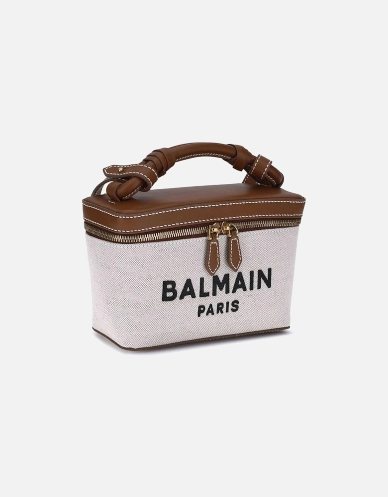 Vanity B-Army Handbag with Leather Details Women - Beige