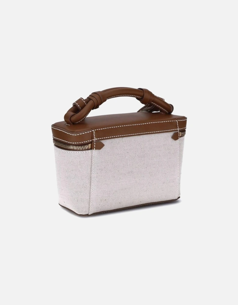 Vanity B-Army Handbag with Leather Details Women - Beige