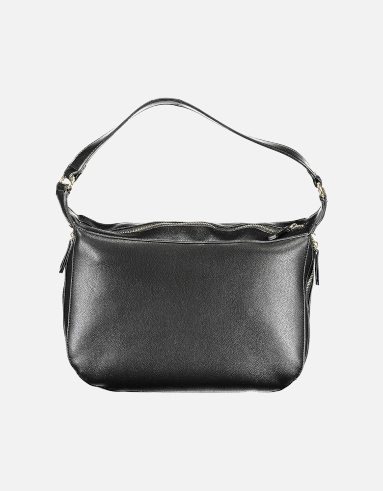 Shoulder Bag with Multiple Pockets and Zip Closure Women - Black