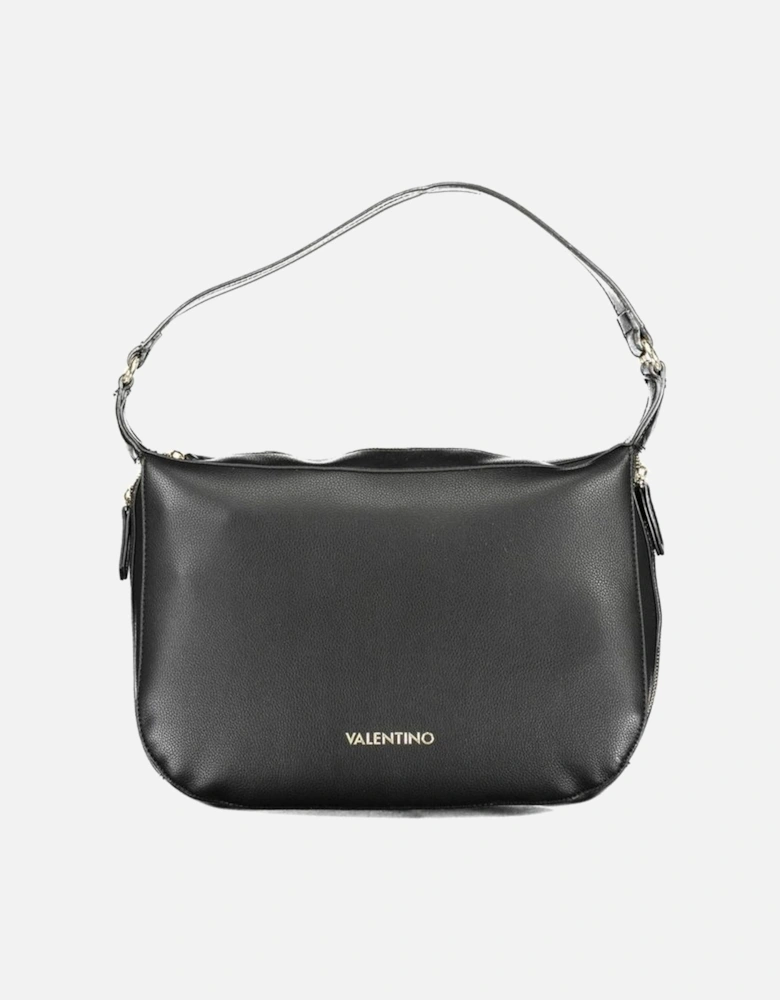 Shoulder Bag with Multiple Pockets and Zip Closure Women - Black