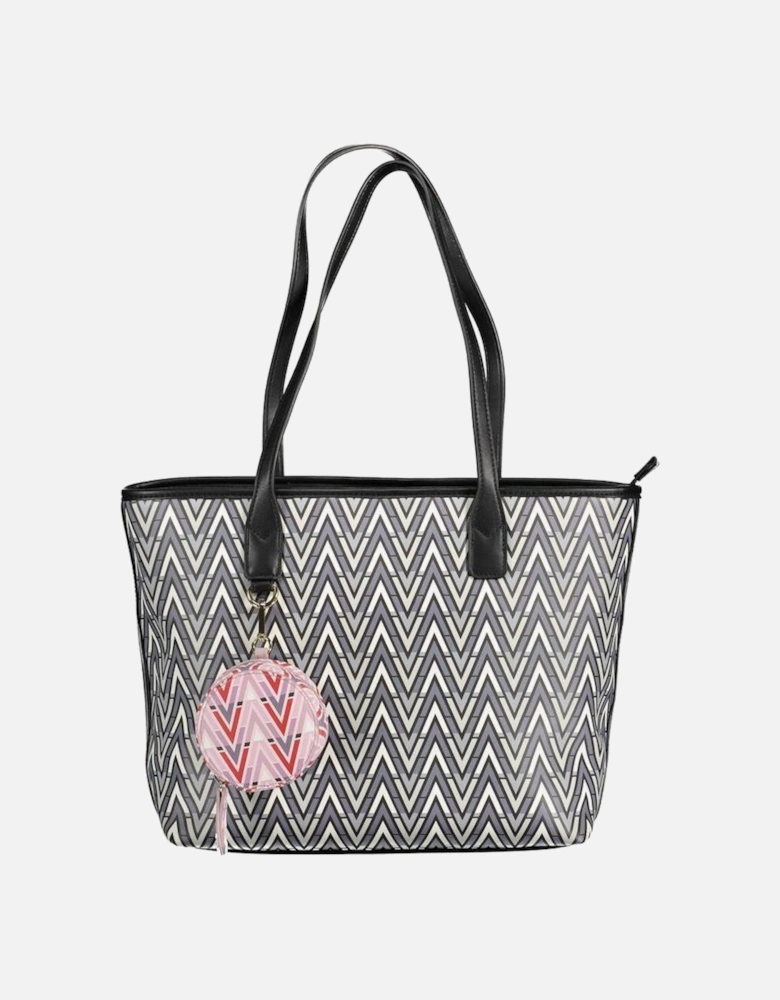Structured Shoulder Bag with Removable Coin Purse Women - Black