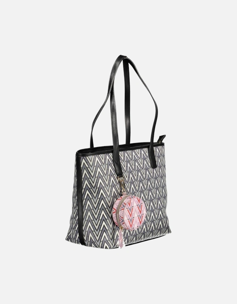 Structured Shoulder Bag with Removable Coin Purse Women - Black