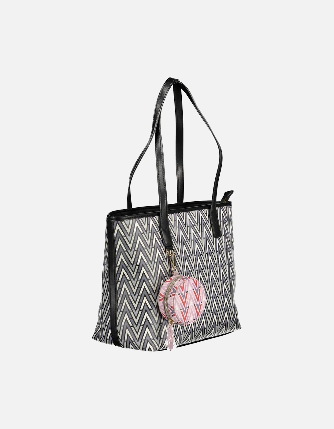 Structured Shoulder Bag with Removable Coin Purse Women - Black