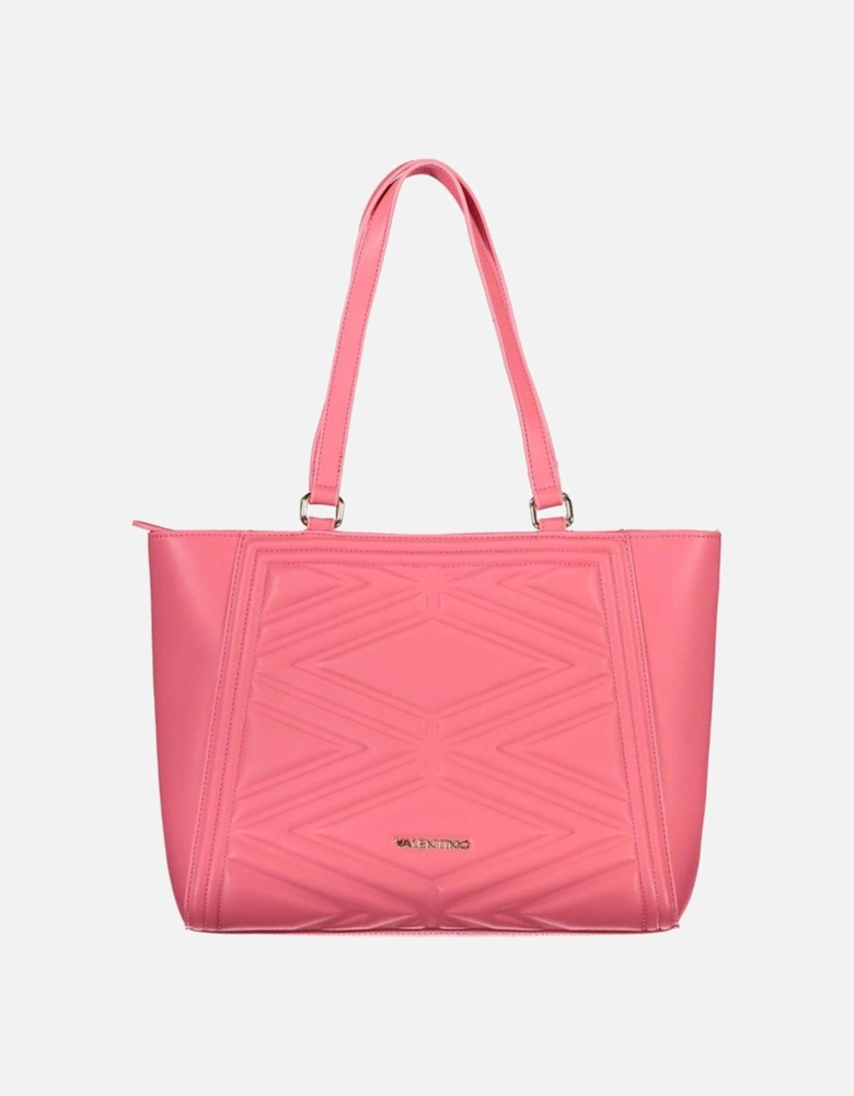 Zip Closure Shoulder Bag with Adjustable Strap Women - Pink Handbags