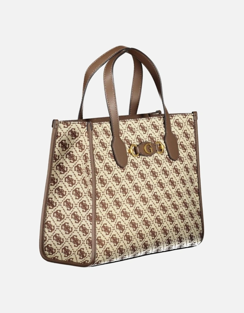 Bag with Two Handles and Adjustable Strap Women - Brown Handbags