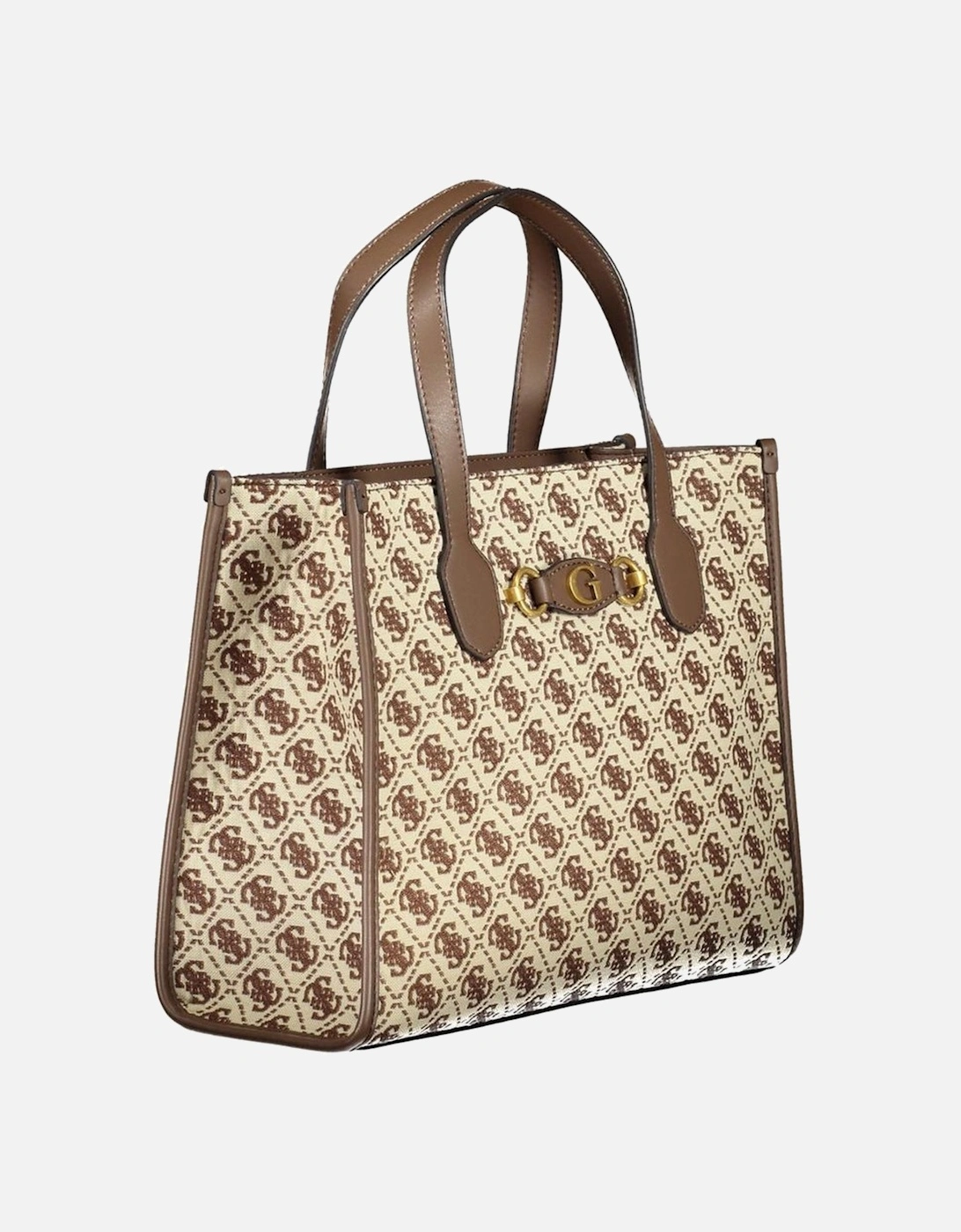 Bag with Two Handles and Adjustable Strap Women - Brown Handbags