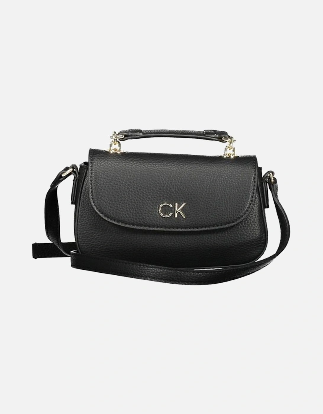 Recycled Polyester Bag with Chain Handle and Card Pocket Women - Black, 4 of 3