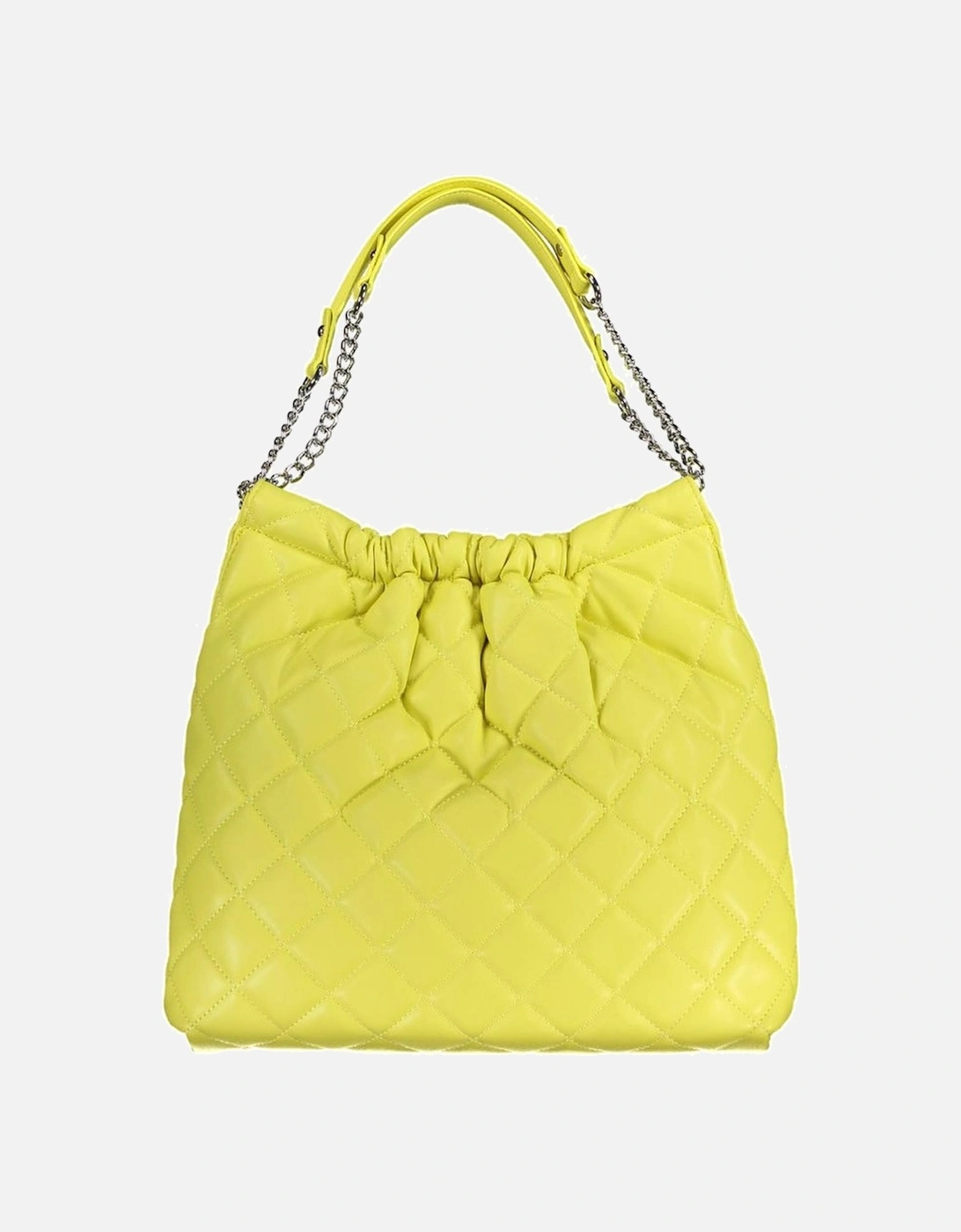 Chain Shoulder Bag with Inside Pockets Women - Yellow Handbags