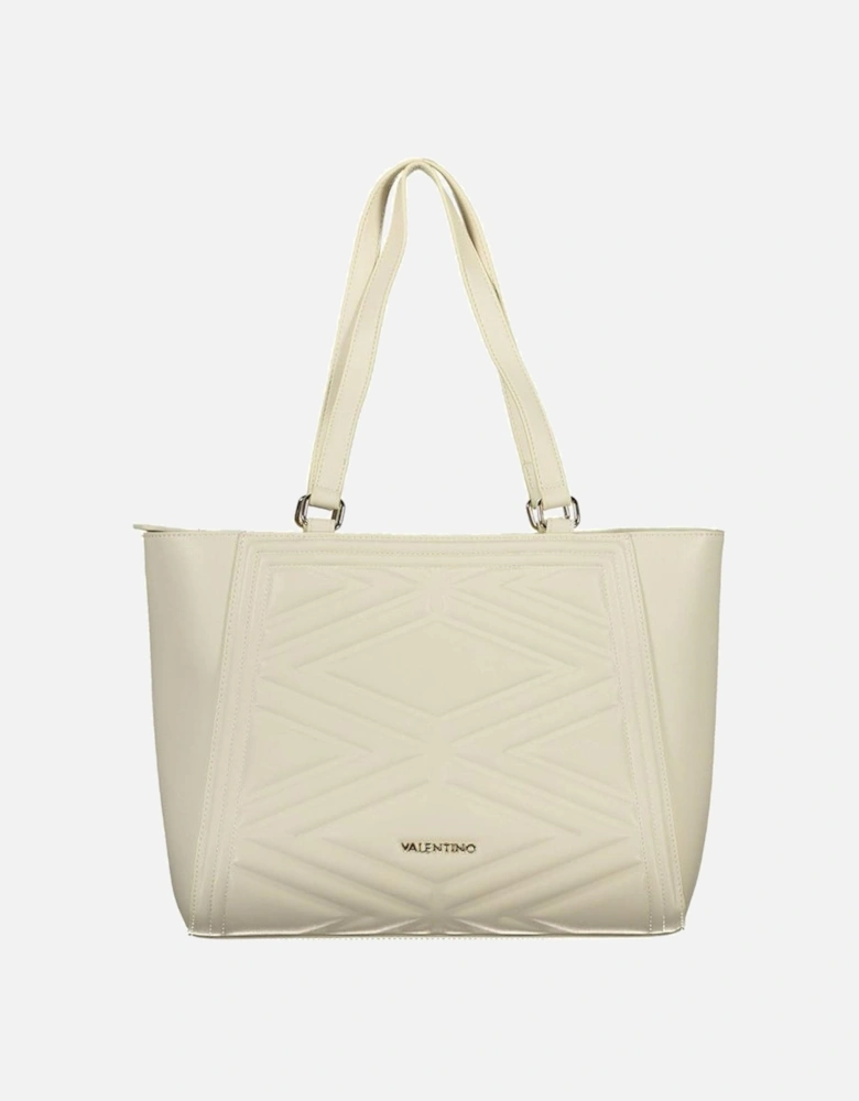 Adjustable Strap Shoulder Bag with Internal Pockets Women - Beige