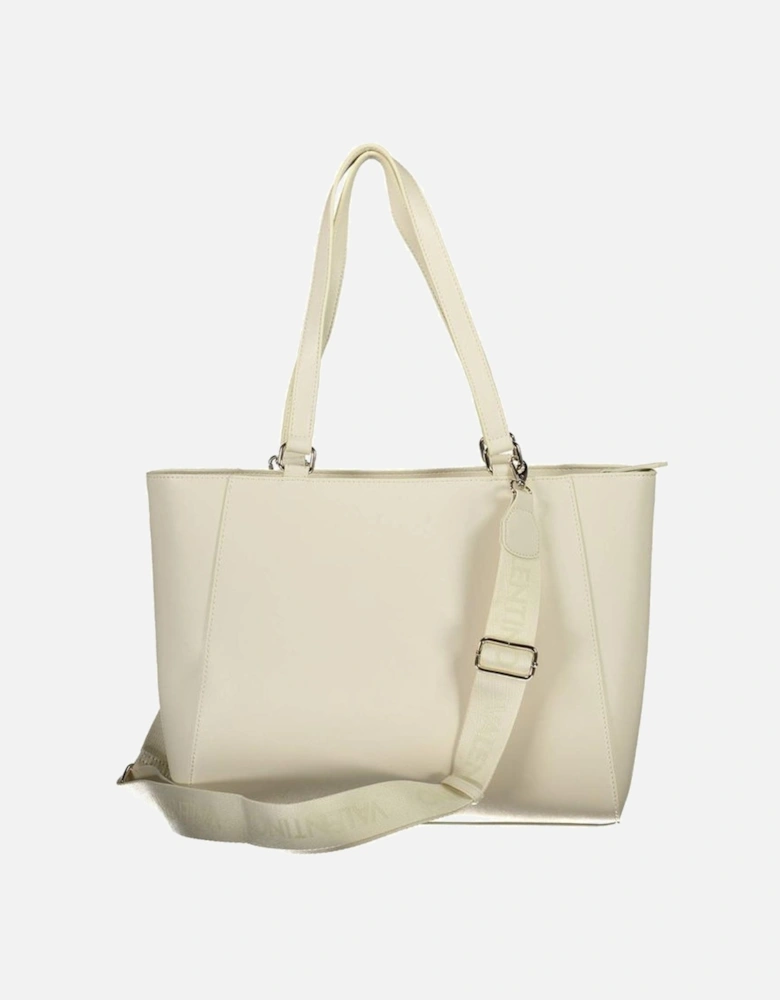 Adjustable Strap Shoulder Bag with Internal Pockets Women - Beige