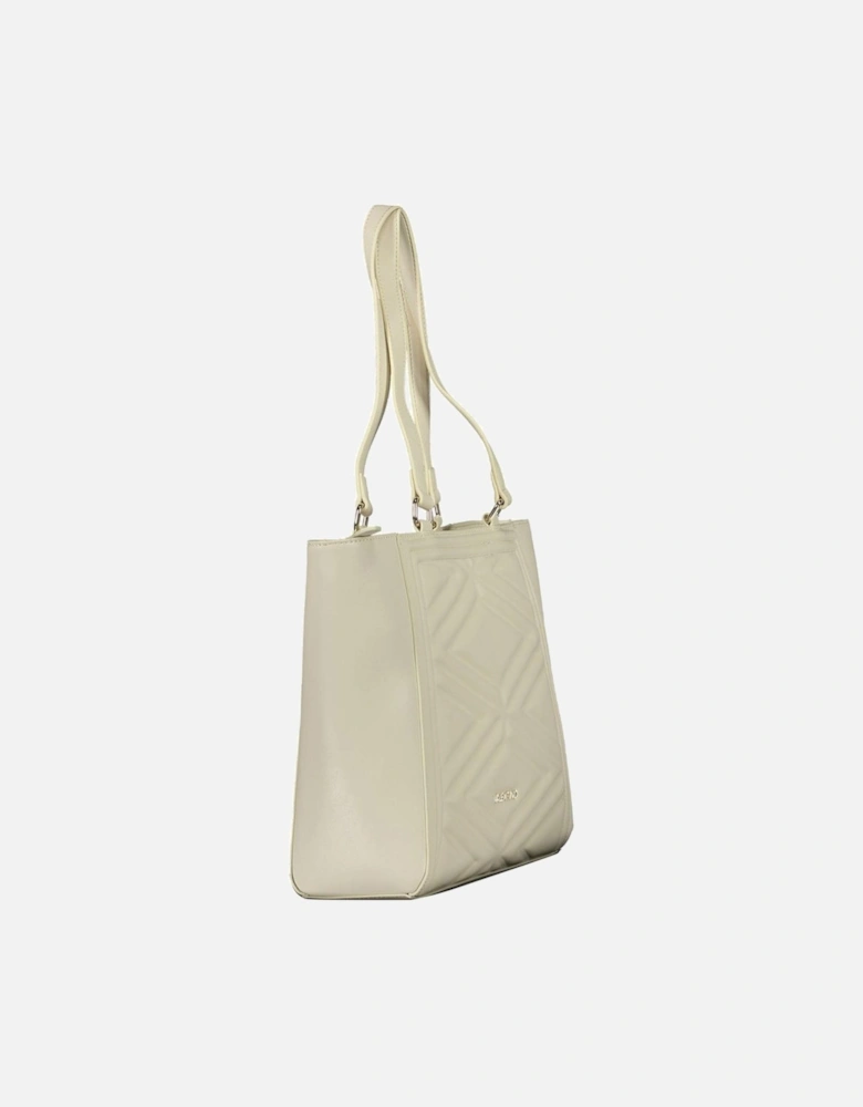 Adjustable Strap Shoulder Bag with Internal Pockets Women - Beige