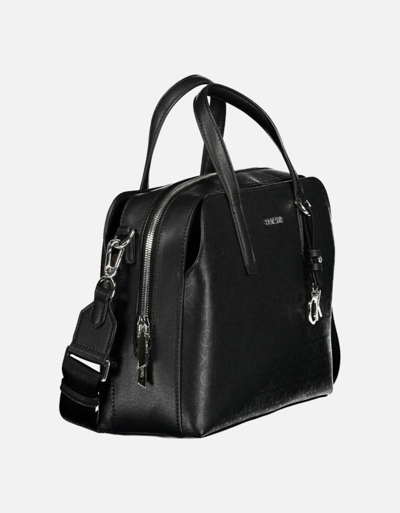 Recycled Polyester Bag with Multiple Pockets Women - Black Handbags