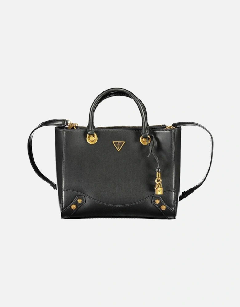 Structured Multi-Compartment Shoulder Bag Women - Black Handbags