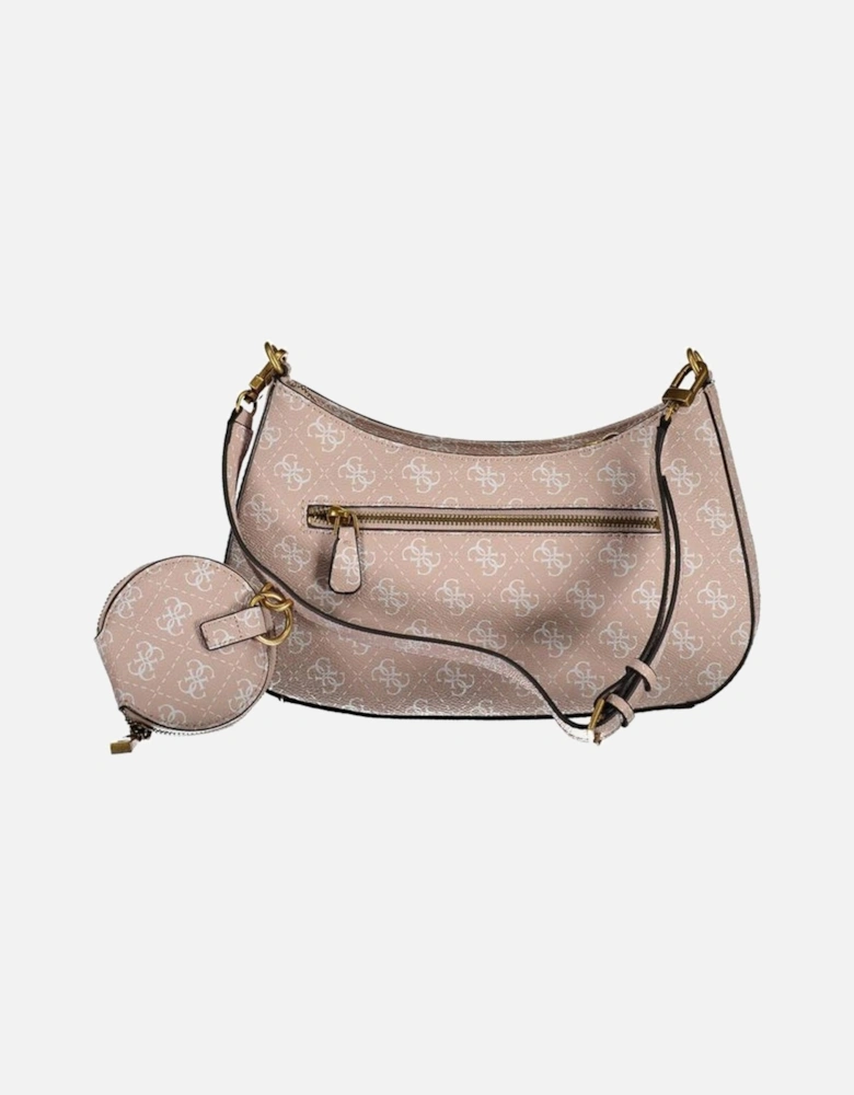 Adjustable Shoulder Bag with Coin Purse Women - Pink Handbags