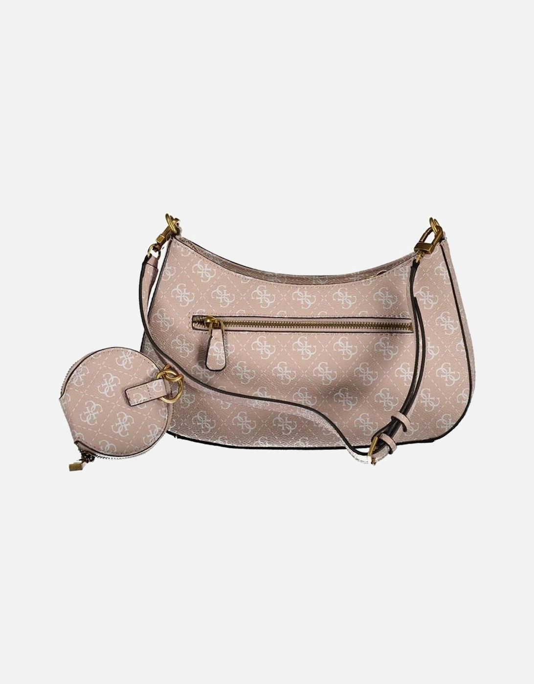 Adjustable Shoulder Bag with Coin Purse Women - Pink Handbags