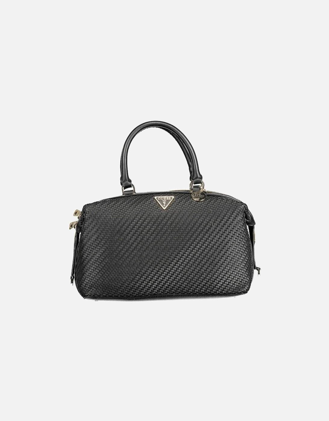 Two-Handle Bag with Adjustable Strap and Pockets Women - Black, 4 of 3