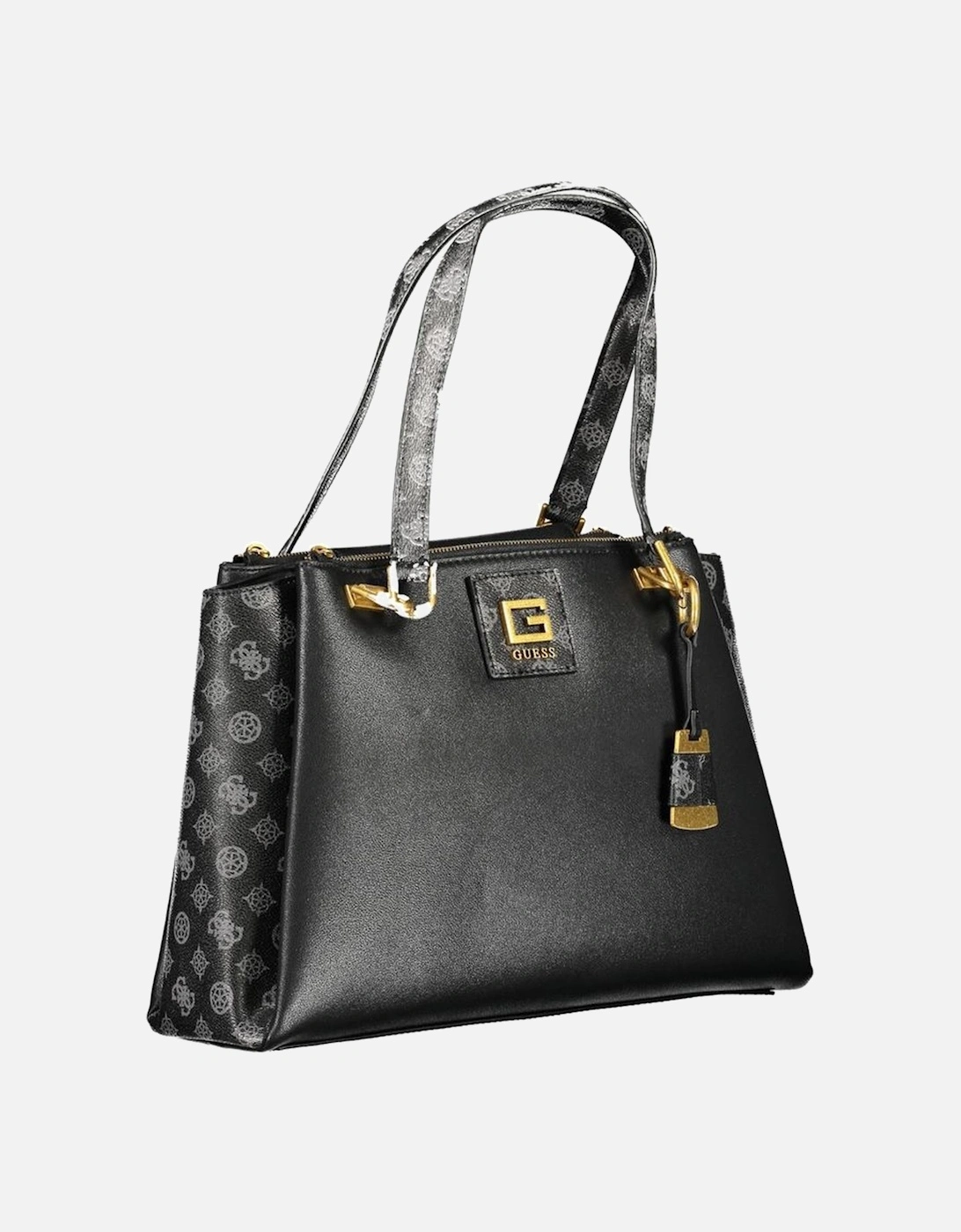 Structured Shoulder Bag with Multiple Compartments Women - Black
