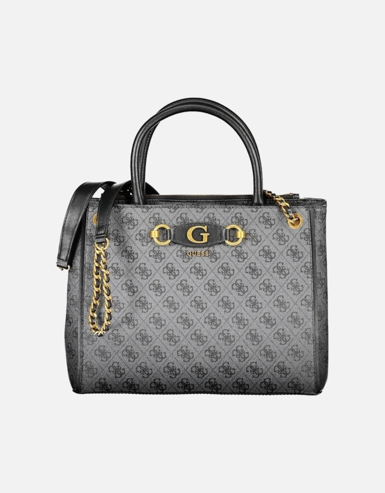 Chain Shoulder Bag with Multiple Compartments Women - Black Handbags