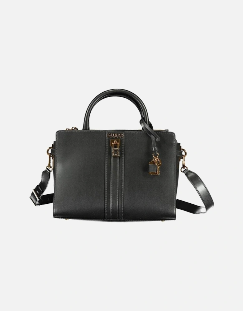 Bag with Handles and Adjustable Strap Women - Black Handbags