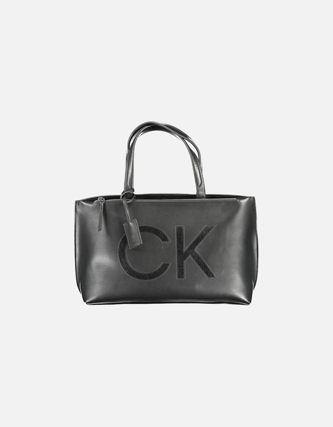 Recycled Polyester Bag with Logo and Print Women - Black Handbags, 4 of 3