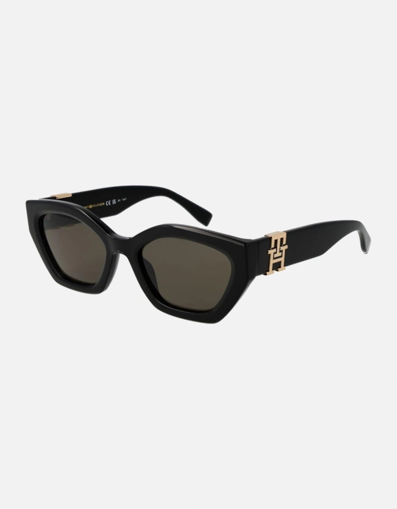 Cat Eye Full-Rim Acetate Sunglasses Women - Black