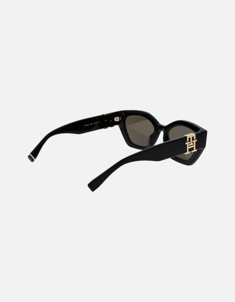 Cat Eye Full-Rim Acetate Sunglasses Women - Black