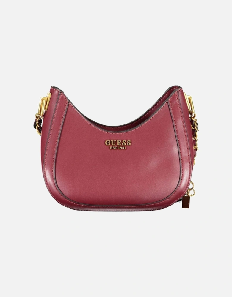 Shoulder Bag with External and Internal Pockets Women - Purple