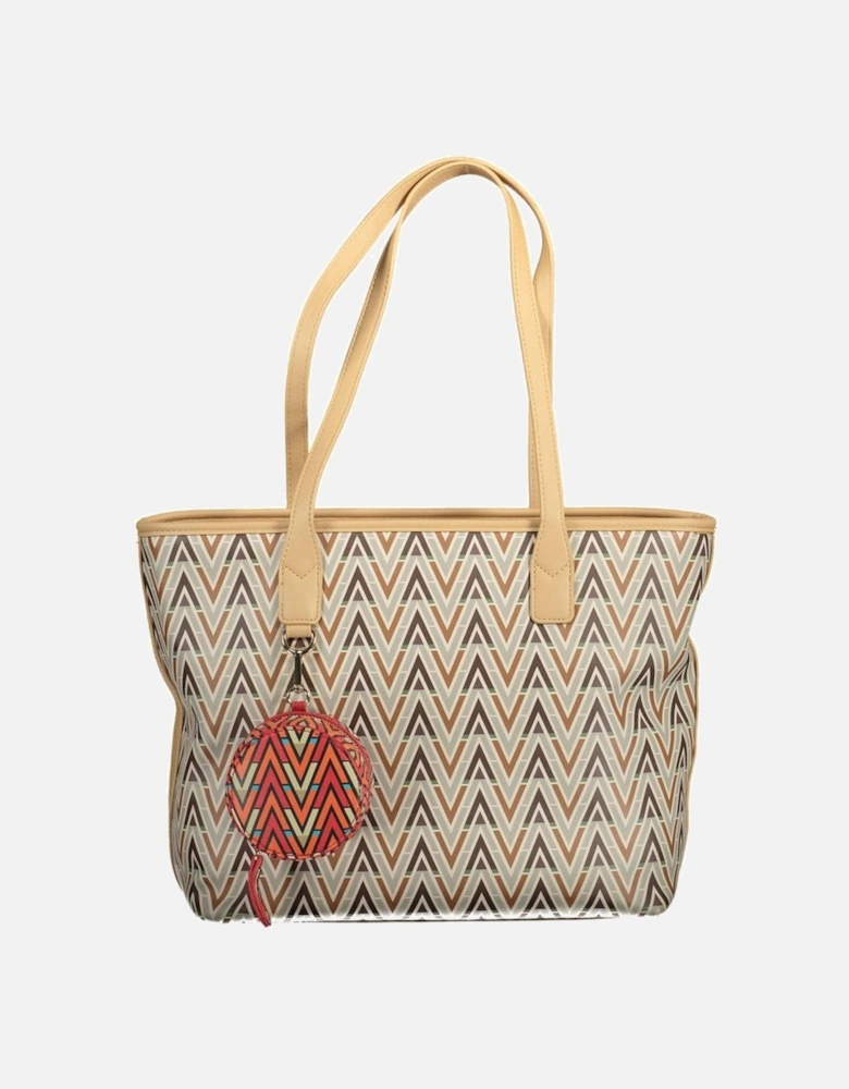 Shoulder Bag with Removable Coin Purse Women - Beige Handbags