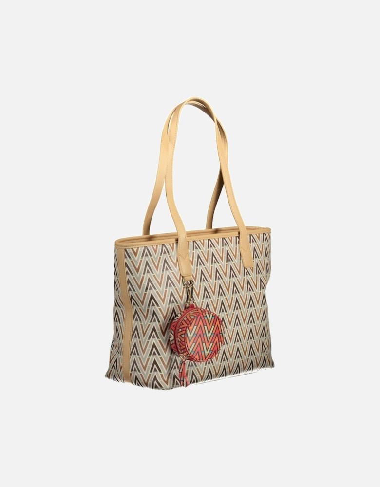 Shoulder Bag with Removable Coin Purse Women - Beige Handbags