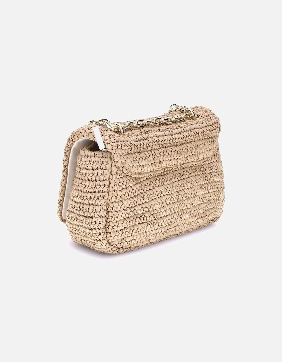 Bow Raffia Shoulder Bag Women - Beige