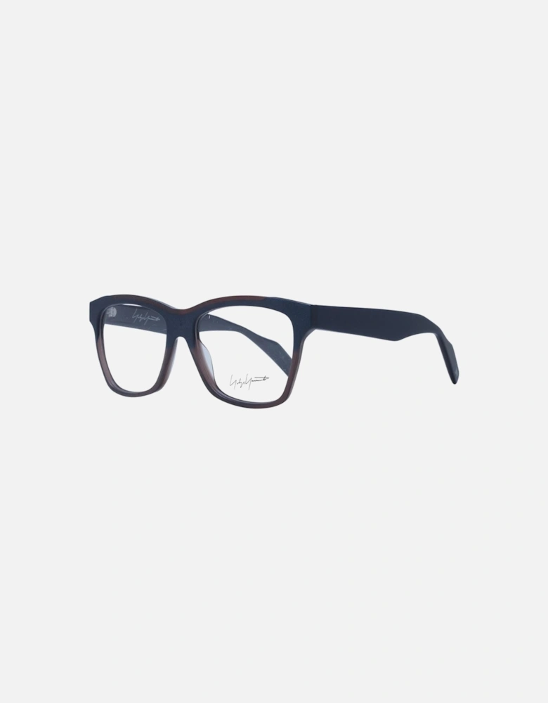 Rectangle Signature Eyeglasses Unisex - Blue Frames